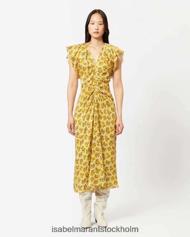 Kläder Isabel Marant lyndsay klänning solsken kvinnor D80P0295