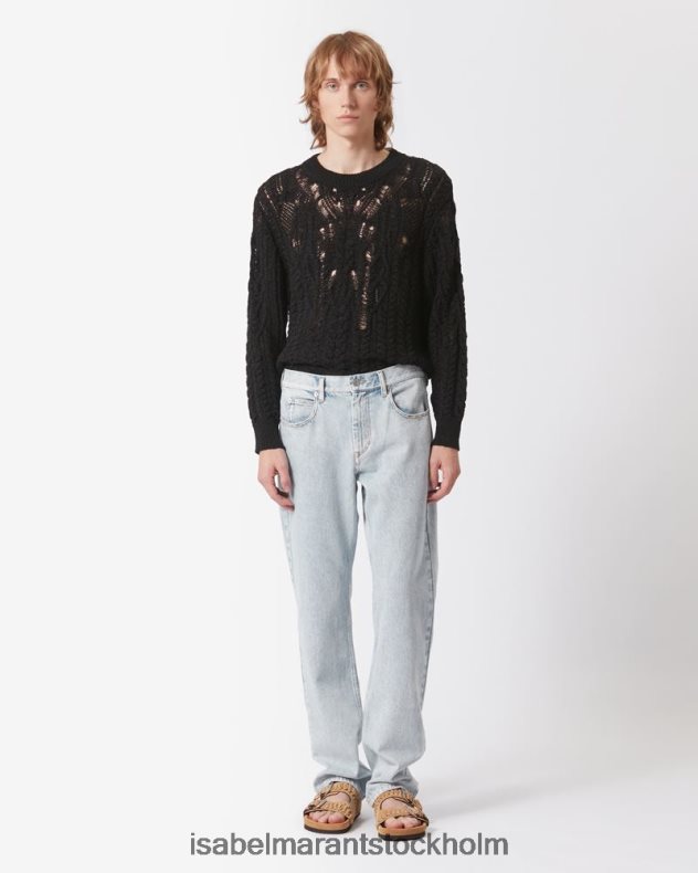 Kläder Isabel Marant joakim jeansbyxor ljusblå män D80P021385