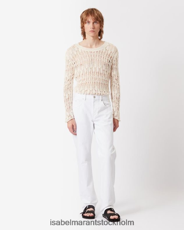 Kläder Isabel Marant joakim jeansbyxor vit män D80P021386