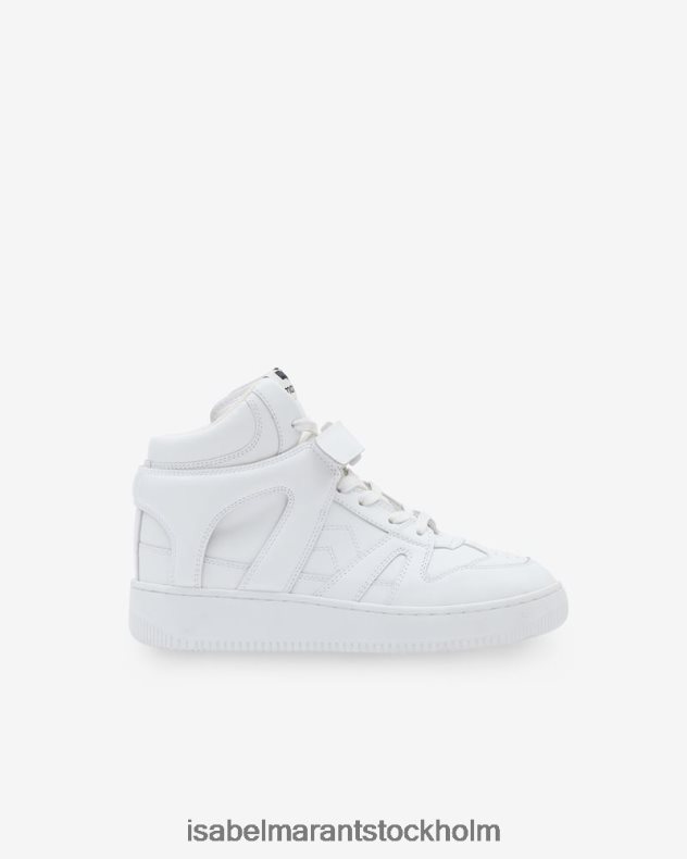 Skodon Isabel Marant Brooklee läder sneakers vit unisex- D80P02834