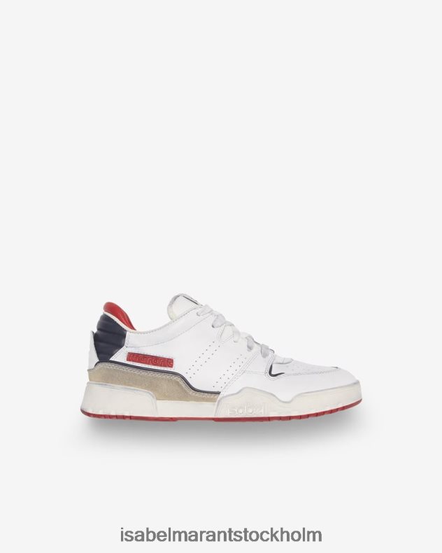 Skodon Isabel Marant emree läder sneakers blå unisex- D80P02841