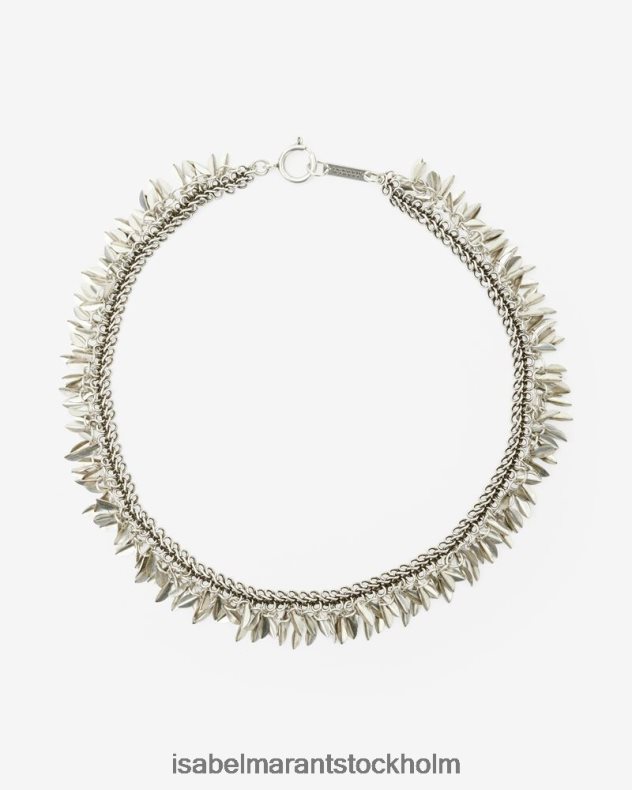 tillbehör Isabel Marant snygg lövchoker silver unisex- D80P021191